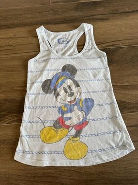 Light Blue Disney Mickey Mouse Nautical Racerback Tank